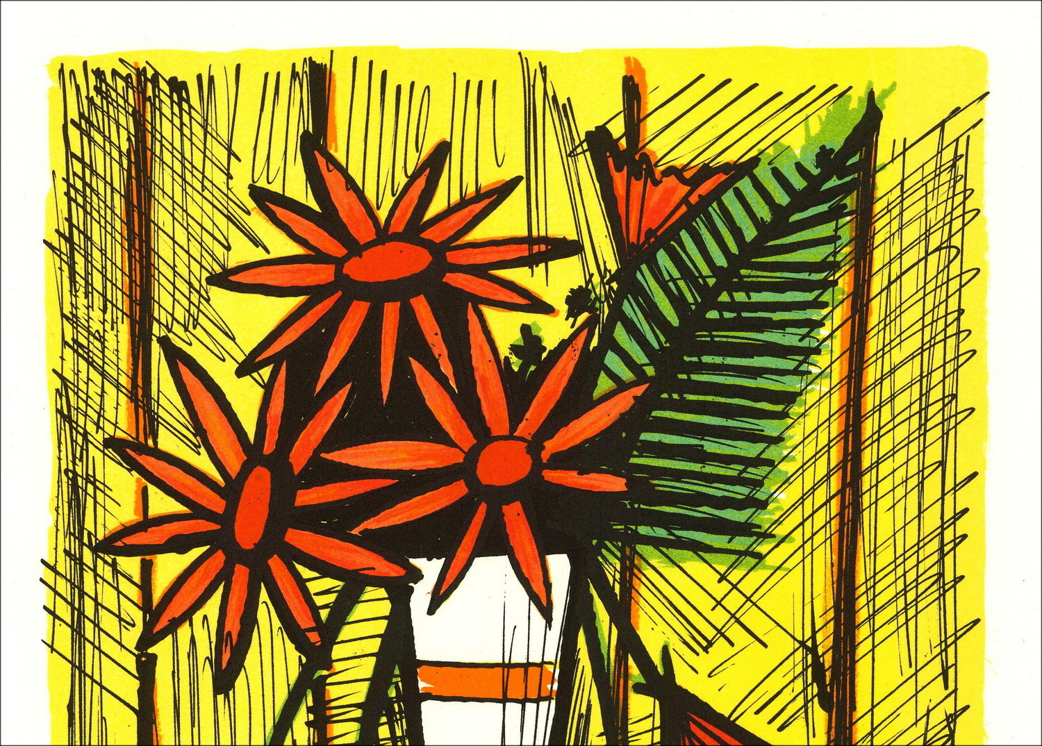 Bernard Buffet - Margueriter, Originalsignale Lithographie