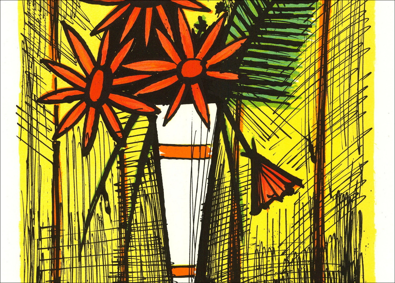 Bernard Buffet - Margueriter, Originalsignale Lithographie