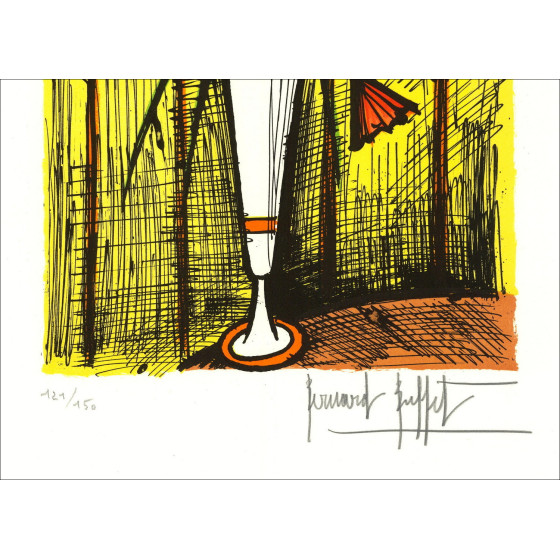Bernard Buffet – Marguerites, original lithography signed