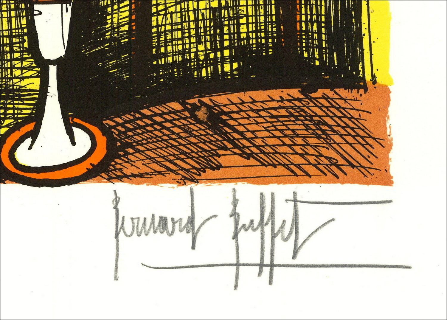 Bernard Buffet - Margueriter, Originalsignale Lithographie