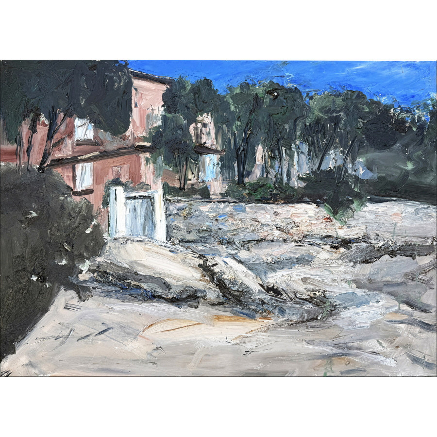 Georges Laporte, Landschap van Corsica, Olieverfschilderij op doek