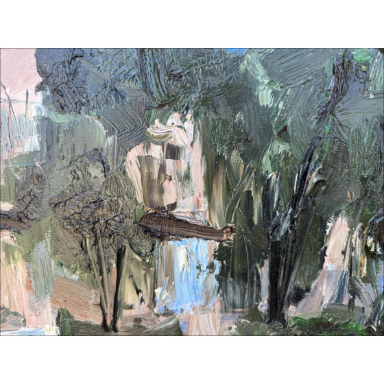 Georges Laporte, Landscape of Corsica, Oil painting on canvas