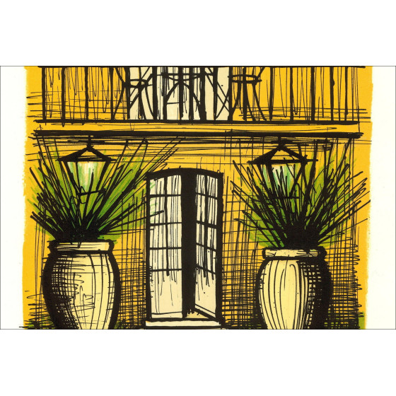 Bernard Buffet Natura morta con posacenere 1982, Litografia originale