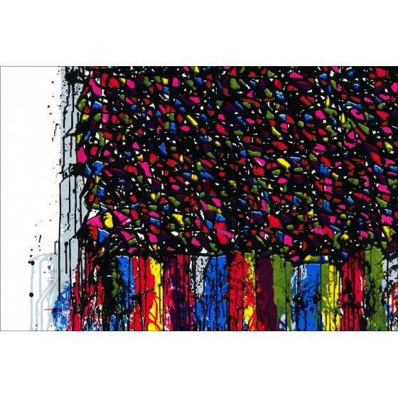 Jonone - Composición 2017, Silkscreen firmado en Papel Hanji