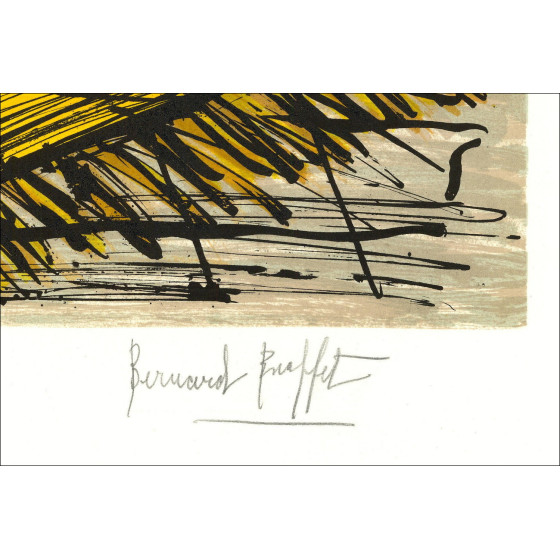 Bernard Buffet – Jonquilles and tulips, lithograph signed