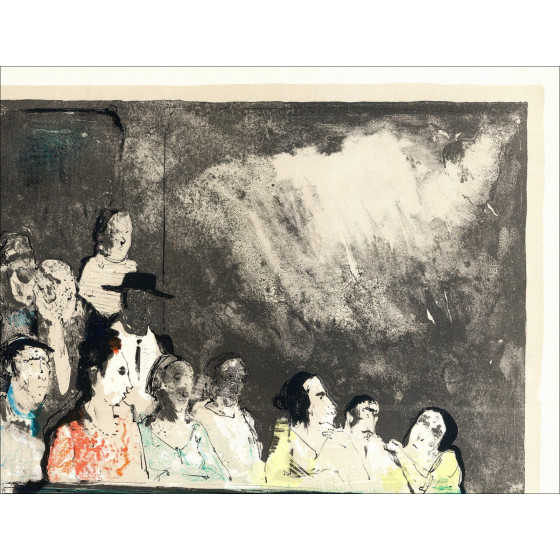 Copia de JANSEM Jean - Litografía original "El Tamborilero" 75x54cm