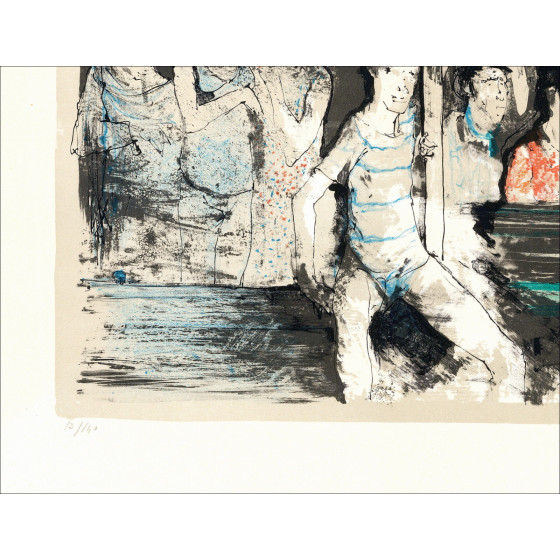 copy of JANSEM Jean - Original lithograph "The Drummer" 75x54cm
