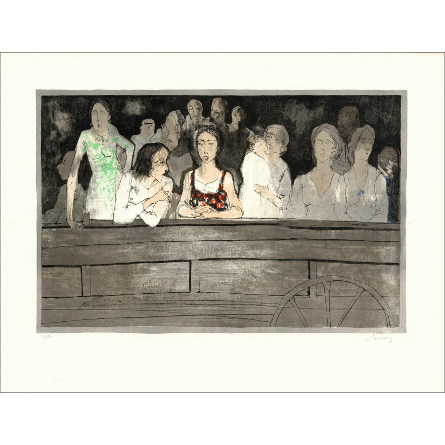Kopie von JANSEM Jean - Original-Lithografie "Die Arena, die Tribüne II" 50x65cm