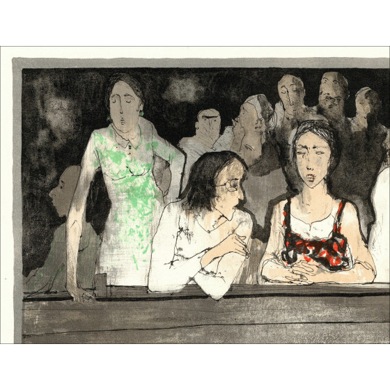 Kopie von JANSEM Jean - Original-Lithografie "Die Arena, die Tribüne II" 50x65cm
