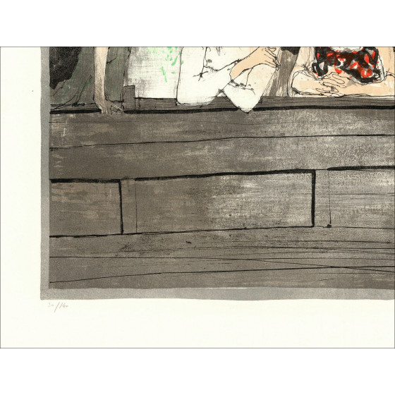 Kopie von JANSEM Jean - Original-Lithografie "Die Arena, die Tribüne II" 50x65cm