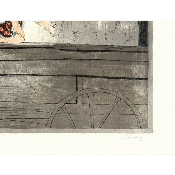 copy of JANSEM Jean - Original lithograph "The Arena, the Tribune II" 50x65cm