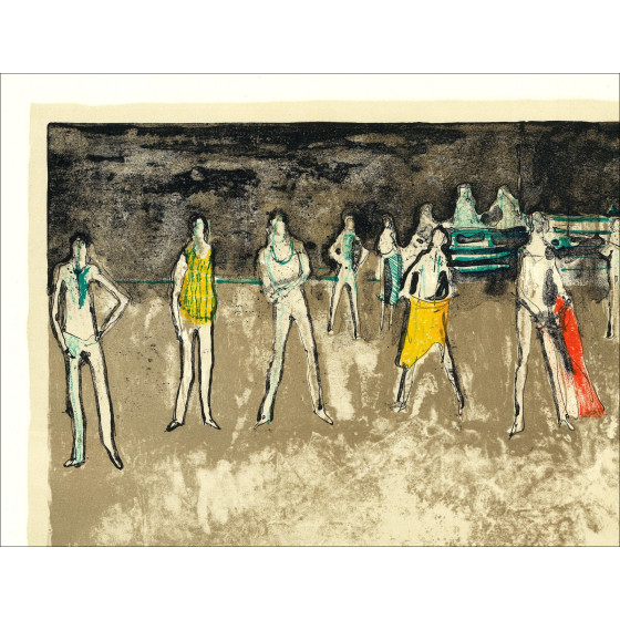 Jean Jansem, La arena, la muleta (1971) | Litografía original