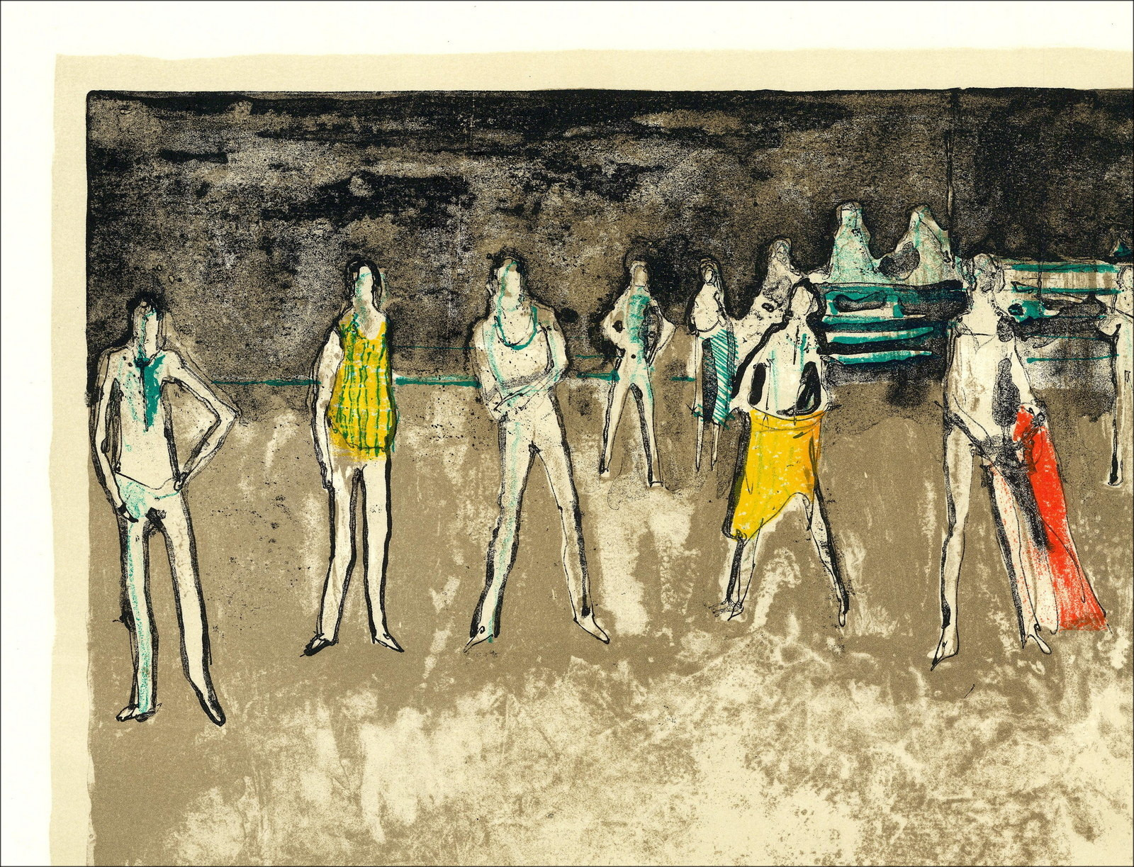 Jean Jansem, The Arena, the Muleta (1971) | Original Lithograph