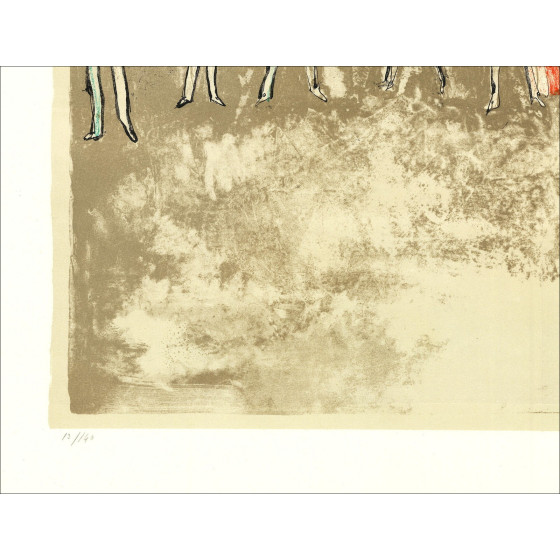 Jean Jansem, The Arena, the Muleta (1971) | Original Lithograph
