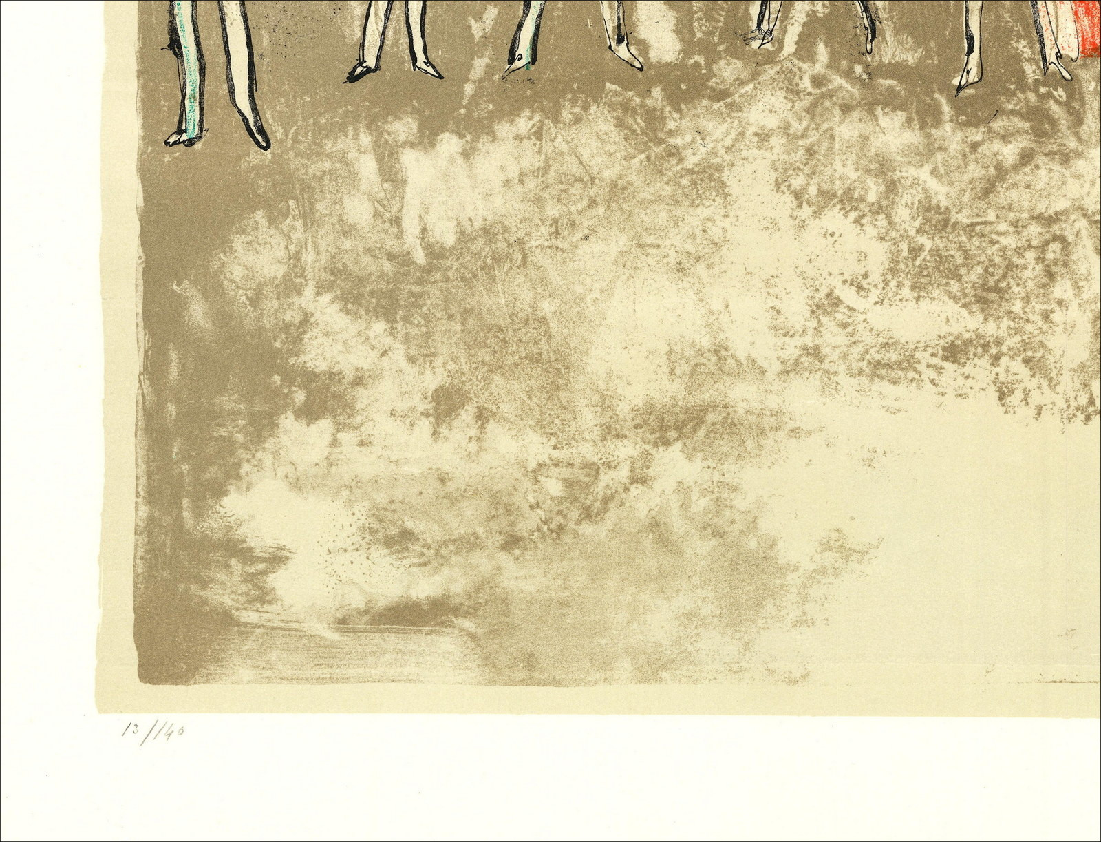 Jean Jansem, The Arena, the Muleta (1971) | Original Lithograph