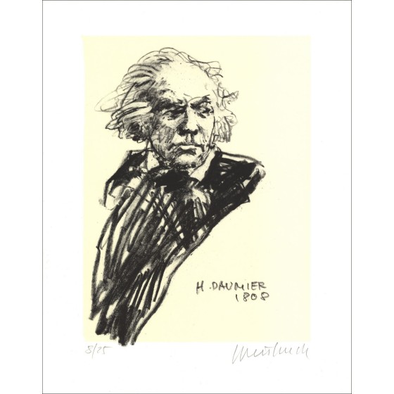Acquista Claude WEISBUCH Litografia originale Honoré Daumier 01