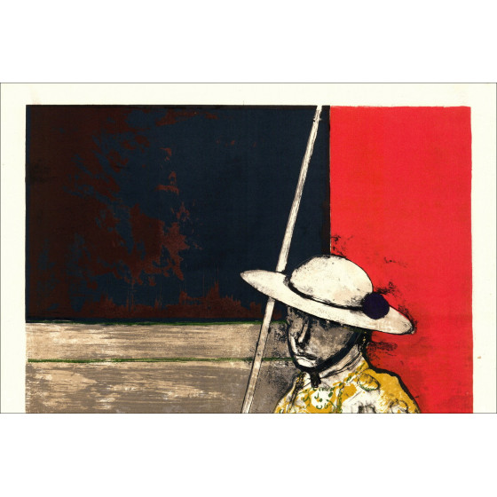 Jean Jansem, De arena, de muleta (1971) | Originele lithografie
