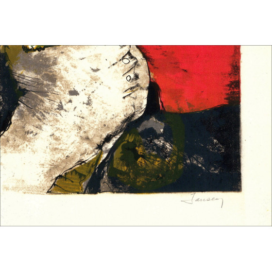 Jean Jansem, De arena, de muleta (1971) | Originele lithografie