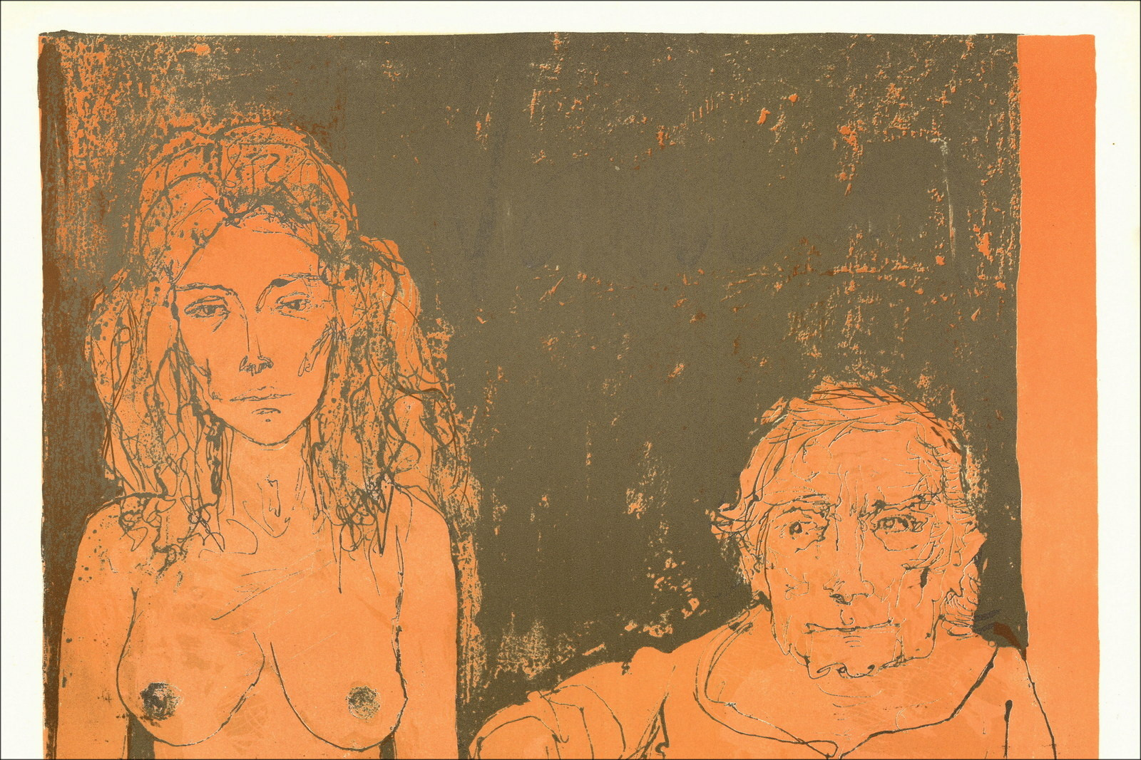 Jean Jansem, Due donne verso il 1975 | Litografia originale