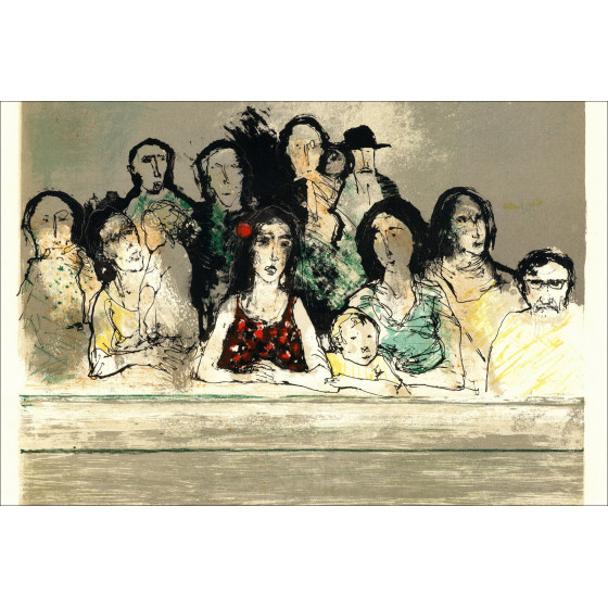 Jean Jansem, Characters, the show (1975) | Original lithograph