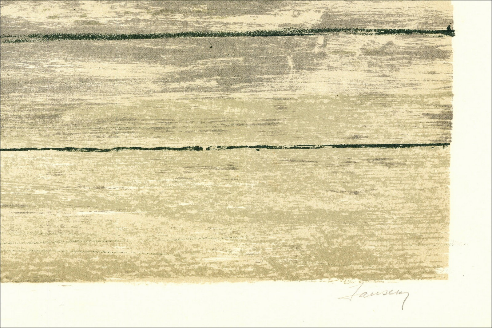 Jean Jansem, Personnages, le spectacle (1975) | Lithographie originale