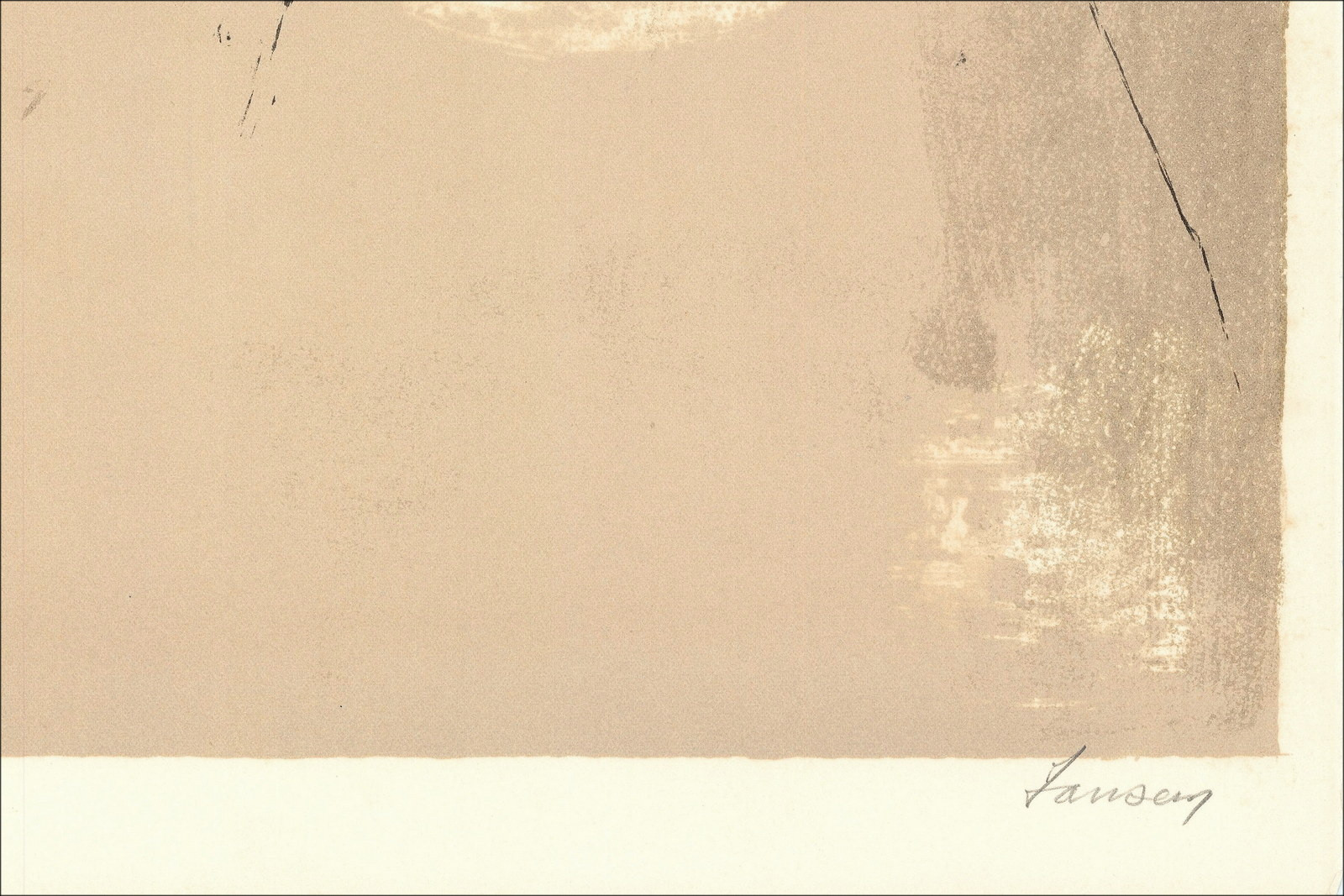 Jean Jansem, Frau im Profil (1975) | Original Lithografie