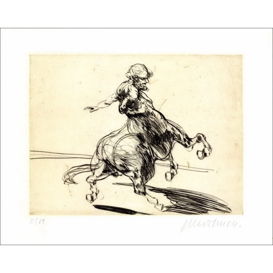 Kaufen Sie das Originalradieren von Claude Weisbuch Le Centaur I 
