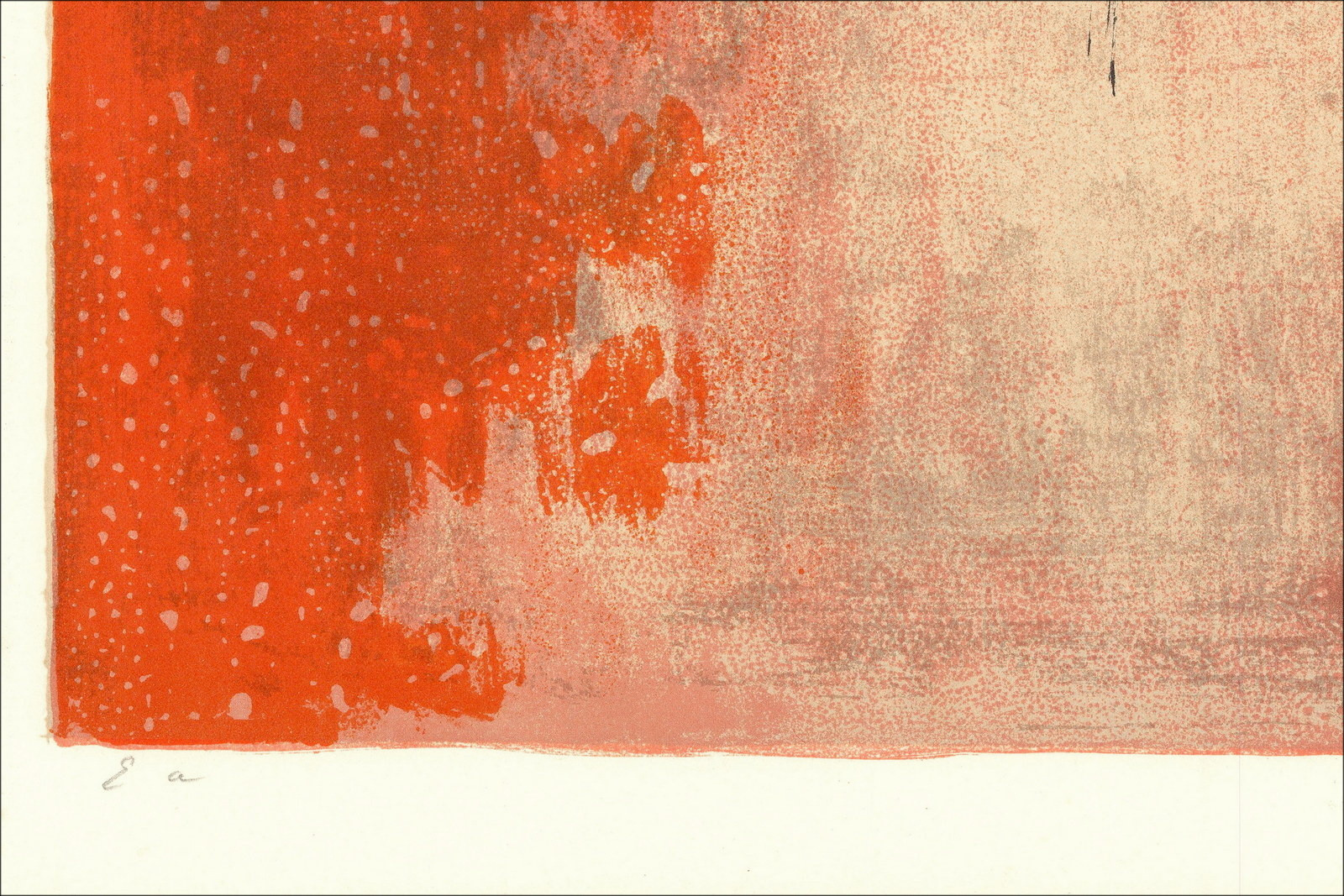 Jean Jansem, Frau im roten Profil (1975) | Originale Lithografie