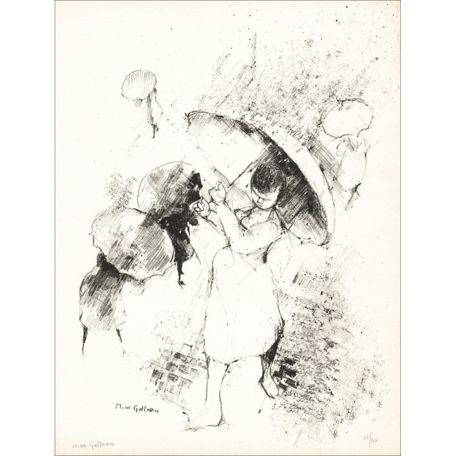 Michel de Gallard – La Iglesia (1962), litografía