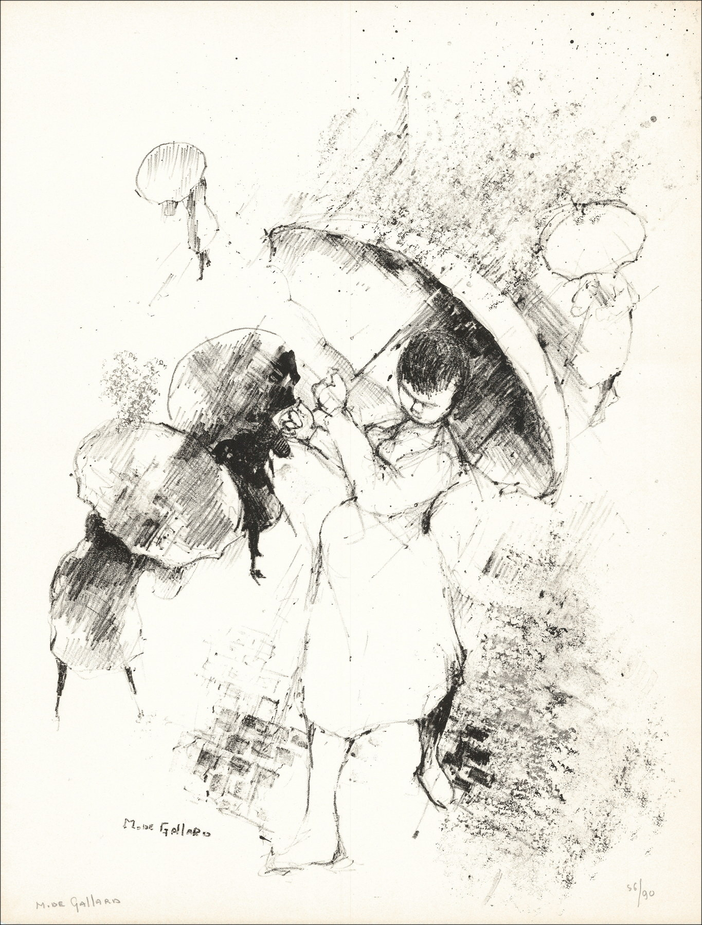 Michel de Gallard – La Iglesia (1962), litografía