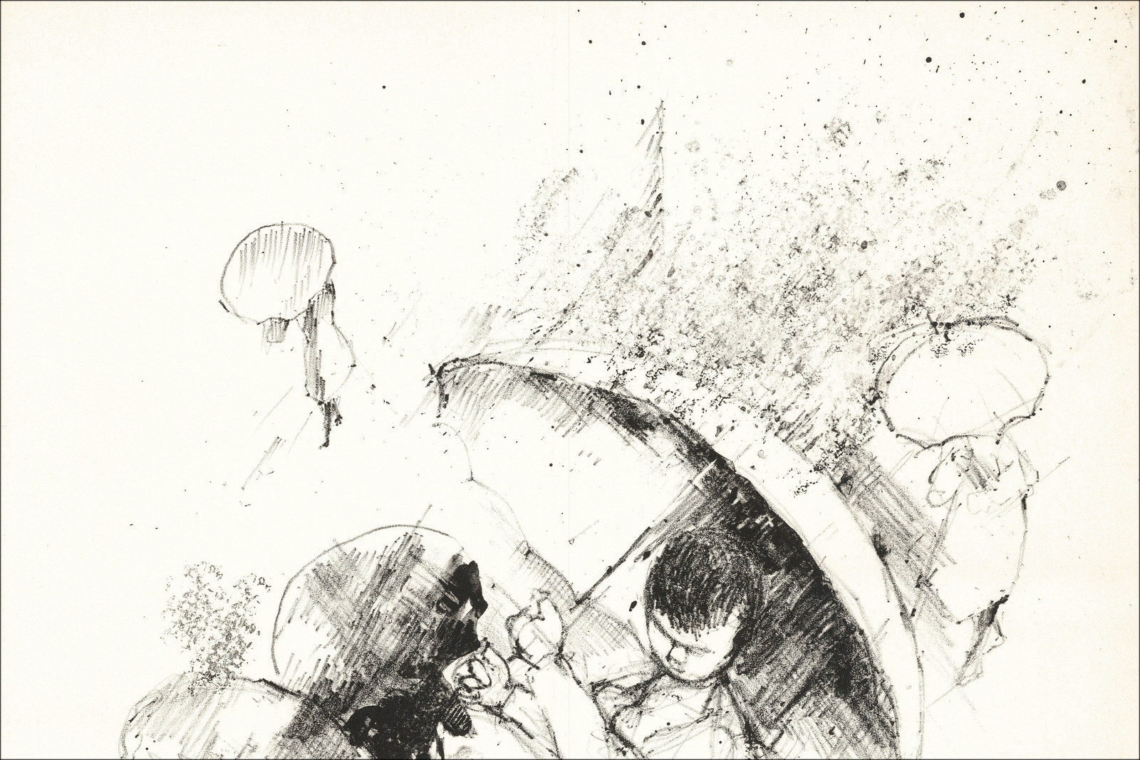 Michel de Gallard - Die Kirche (1962), Lithographie