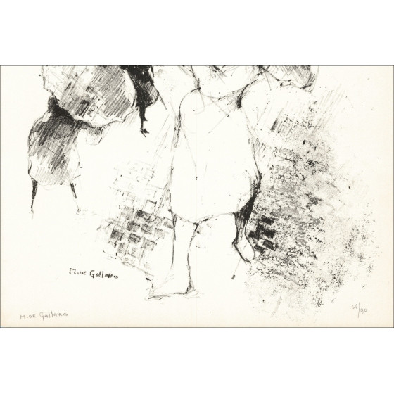 Michel de Gallard – La Iglesia (1962), litografía