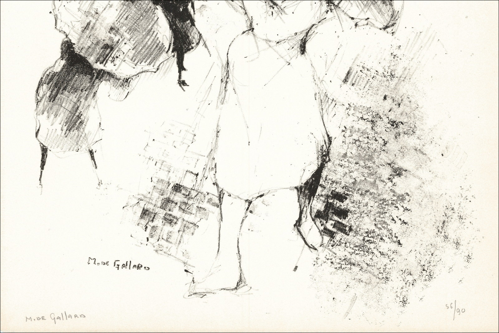 Michel de Gallard – La Iglesia (1962), litografía