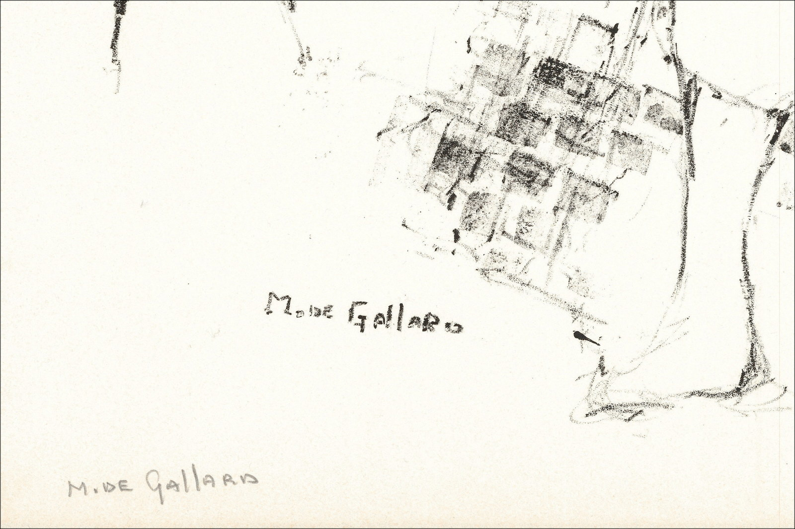 Michel de Gallard – The Church (1962), lithography