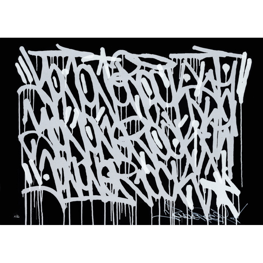 JonOne Time Is Now 2026 | Original silkscreen print 50x70 cm