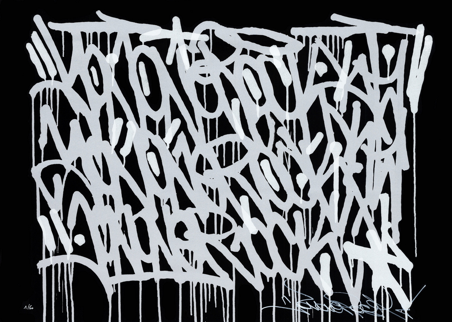JonOne Time Is Now 2026 | Serigrafía original 50x70 cm