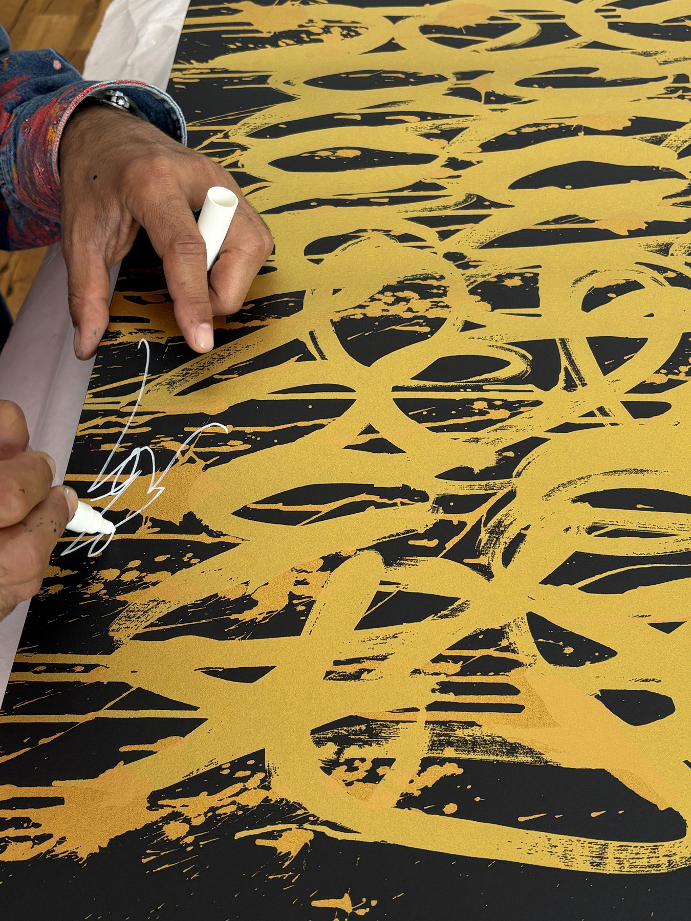 JonOne Matching Numbers 2026 | Diptych of original screenprints