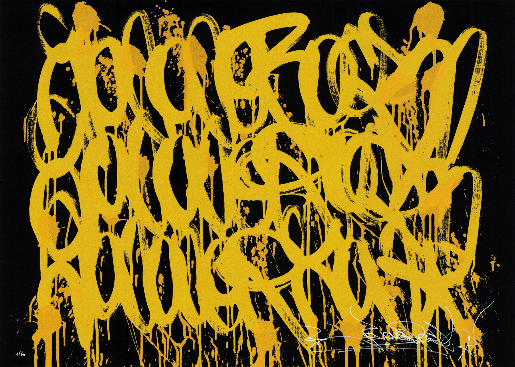 JonOne Matching Numbers 2026 | Diptych of original screenprints