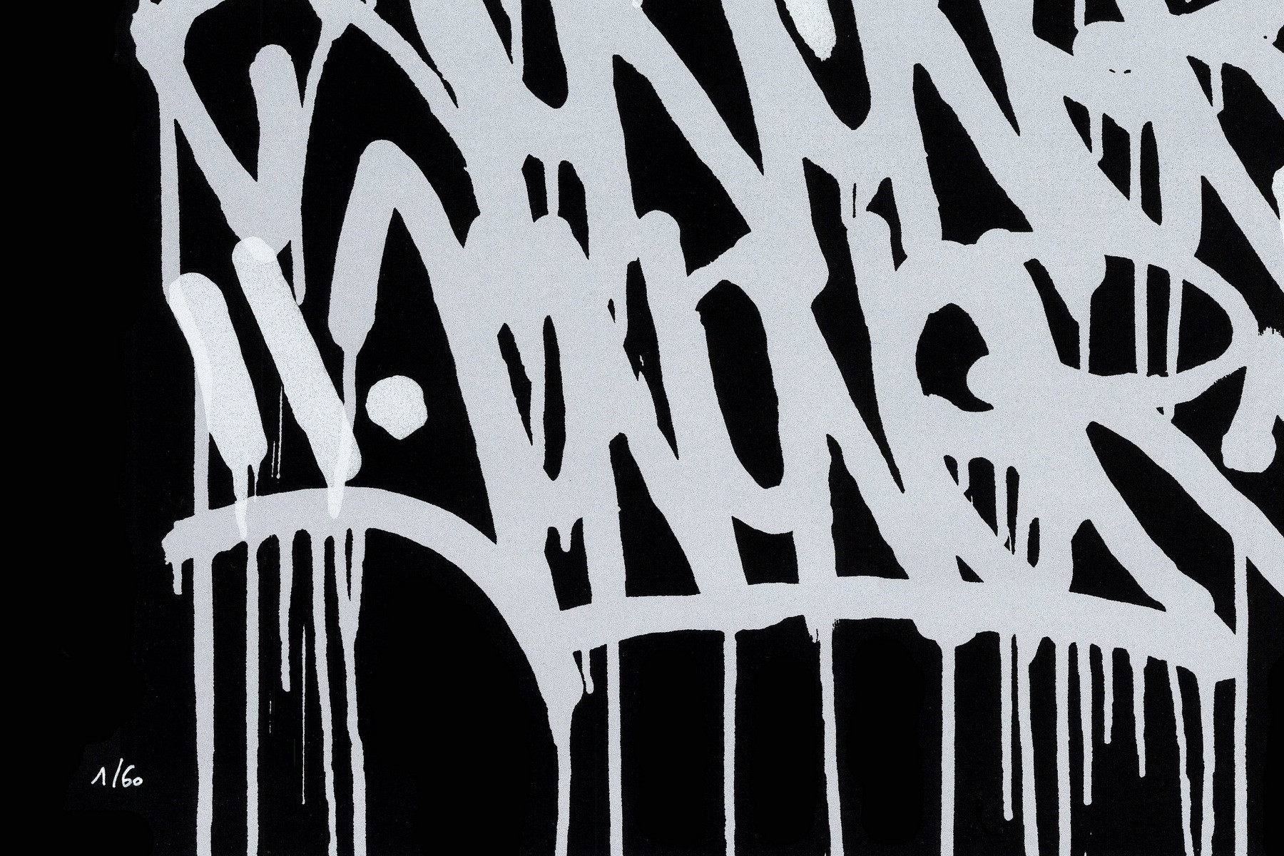 JonOne Matching Numbers 2026 | Diptych of original screenprints