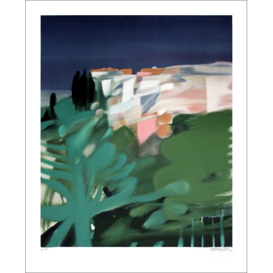 Alfred DEFfra_LatnEZ - Lith originale originele getekend en gerechtigd "Southern Light"