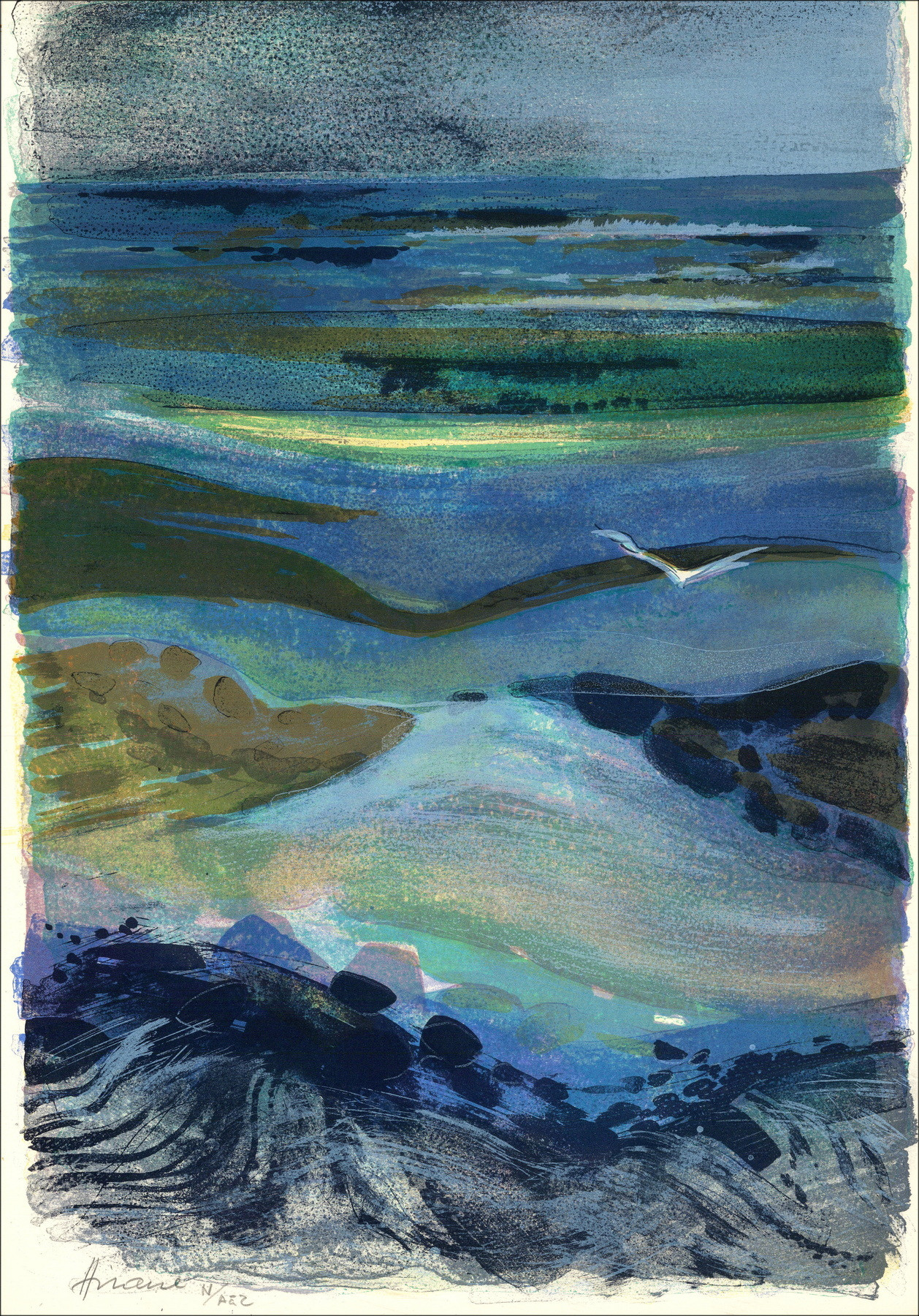 Camille Hilaire La Normandie IV, litografía original