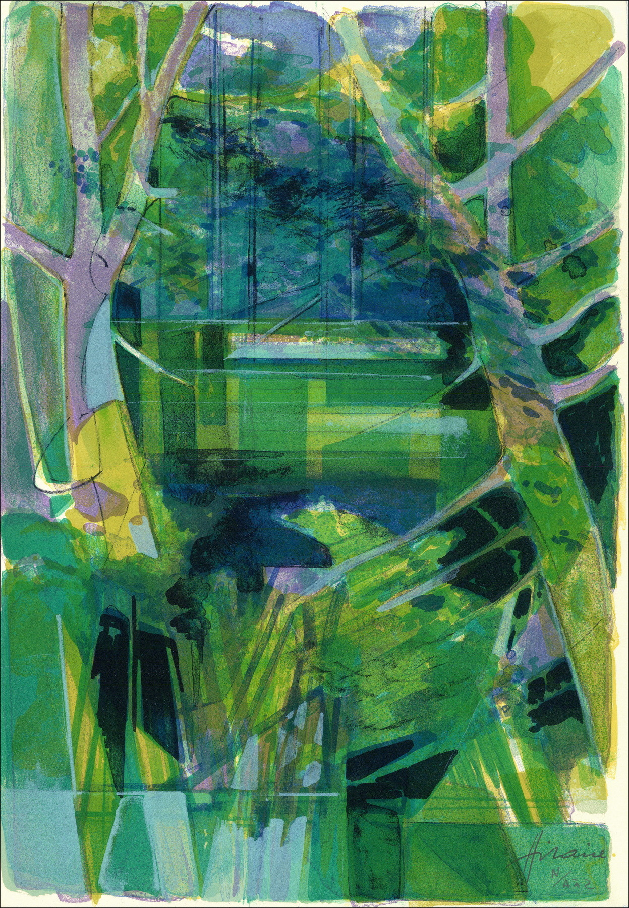 Camille Hilaire La Normandie II, original lithograph