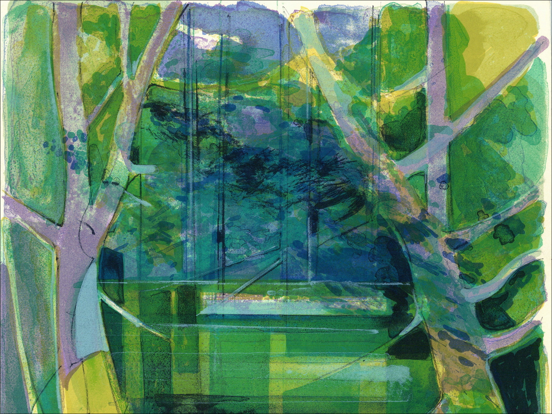 Camille Hilaire La Normandie II, original lithograph