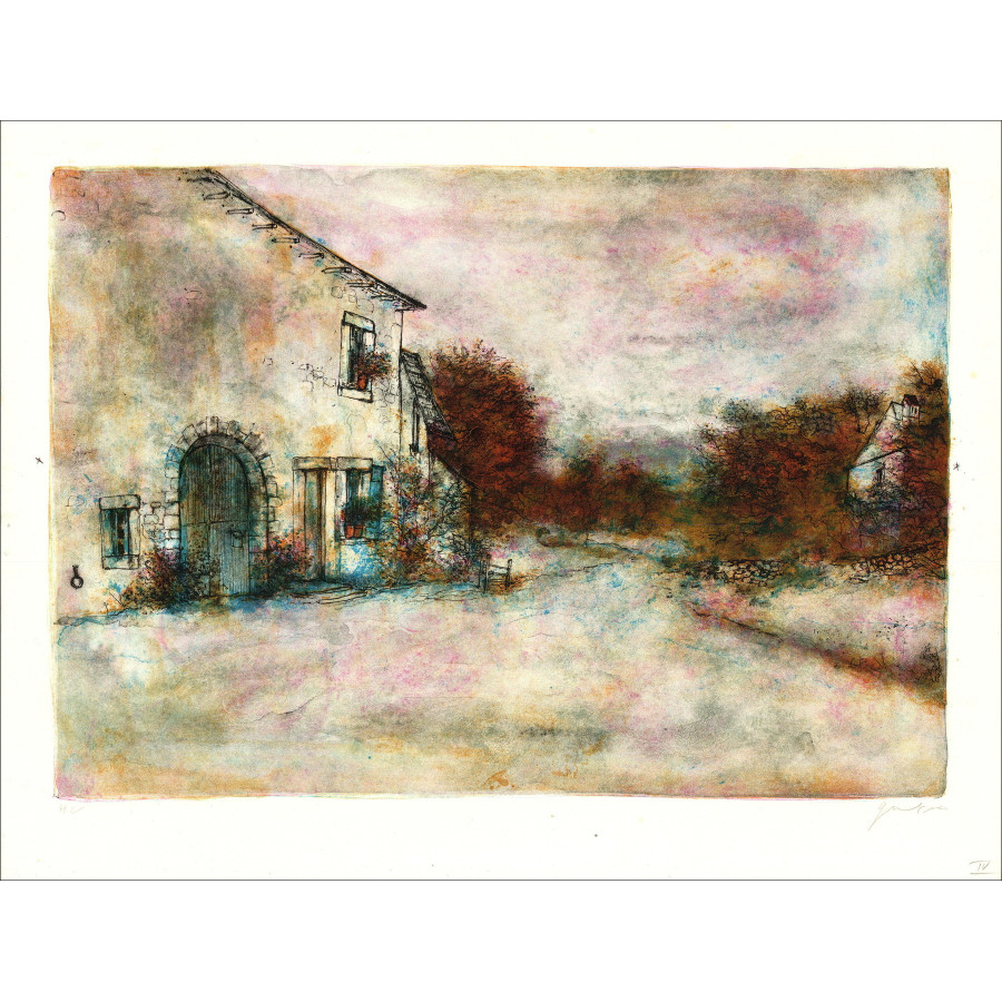 Bernard Gantner La Clairière, signed lithograph