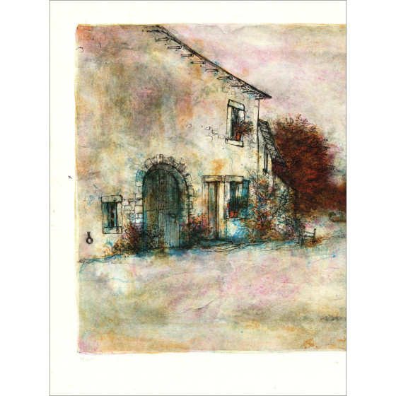Bernard Gantner La Clairière, lithographie signée