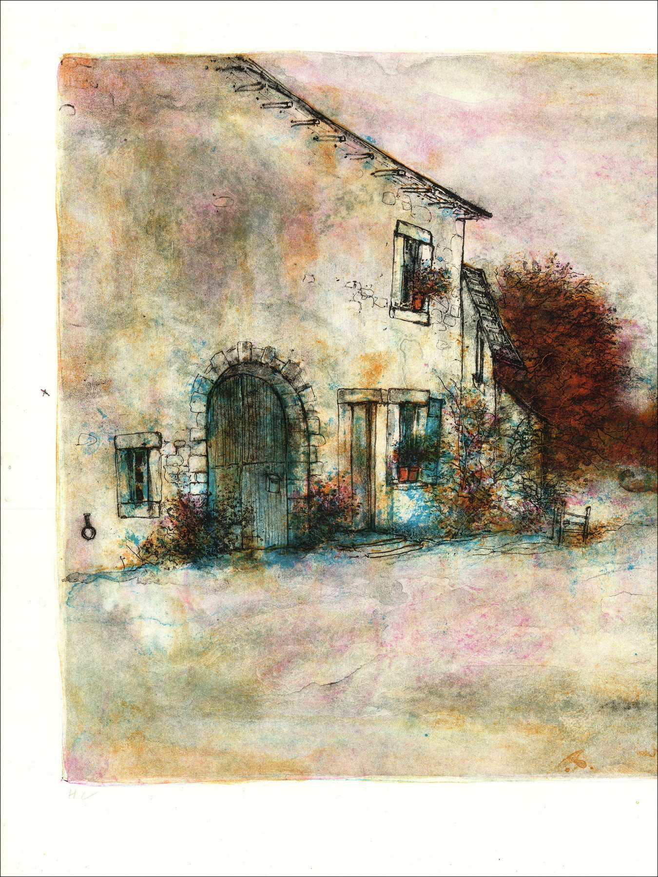 Bernard Gantner La Clairière, lithographie signée