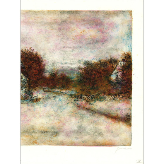 Bernard Gantner La Clairière, signed lithograph