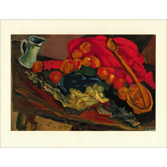 Chaïm Soutine Nature morte à la dinde, lithographie Mourlot