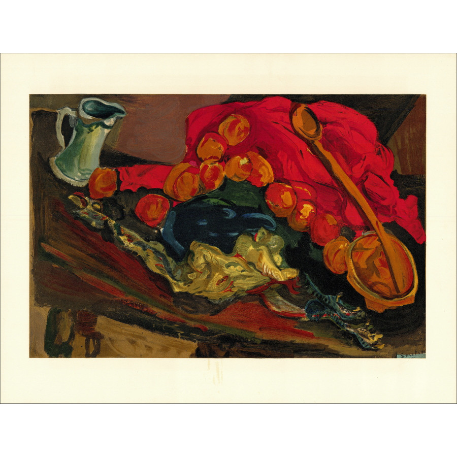 Chaïm Soutine Nature morte à la dinde, lithographie Mourlot