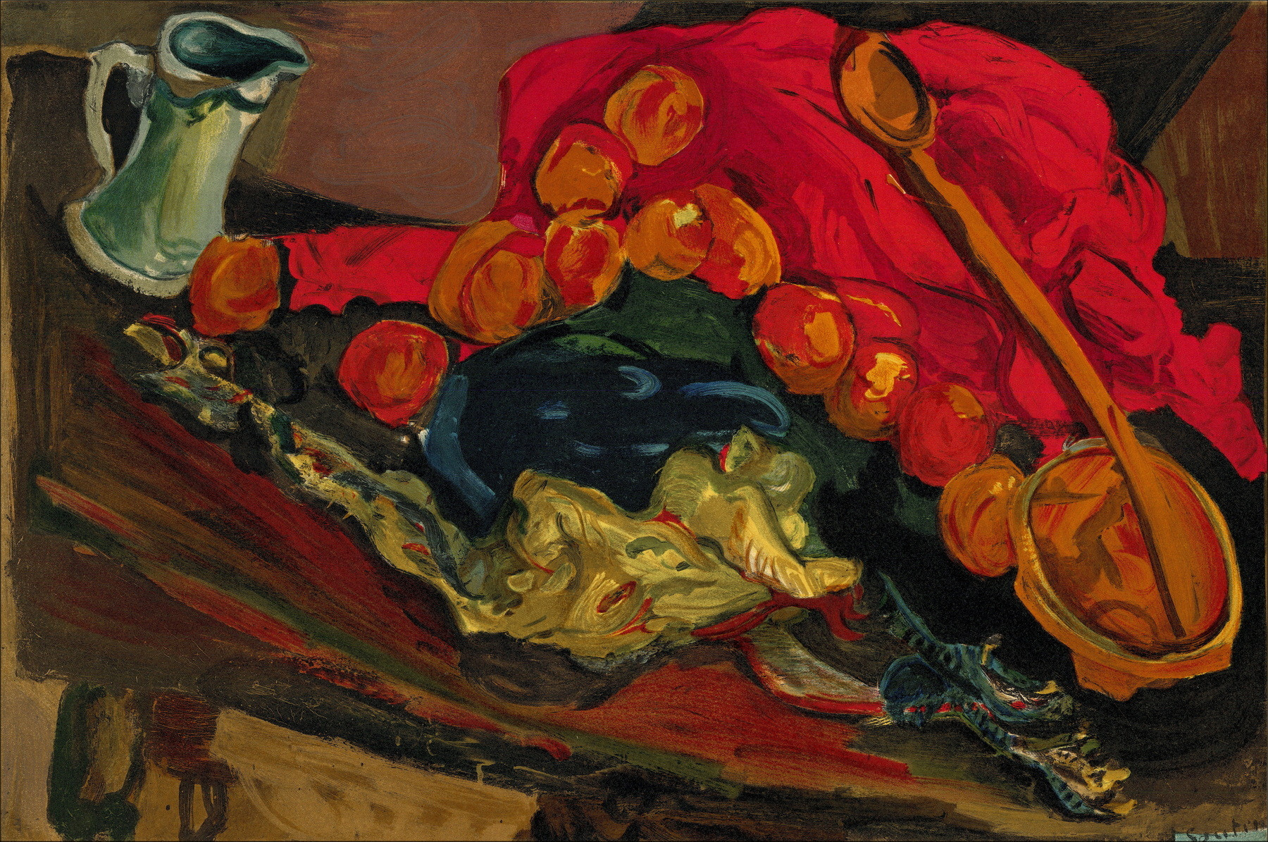 Chaïm Soutine Stillleben mit Pute, Lithografie von Mourlot.